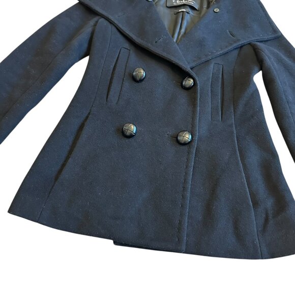 Aritzia T. Babaton Double Breasted Pea Coat Jacket Cashmere Wool Size XXS Womens - Picture 6 of 13